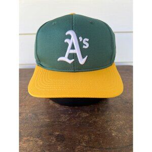 Oakland Athletics Green & Yellow Adjustable MLB Team Cap By OC Sports W3